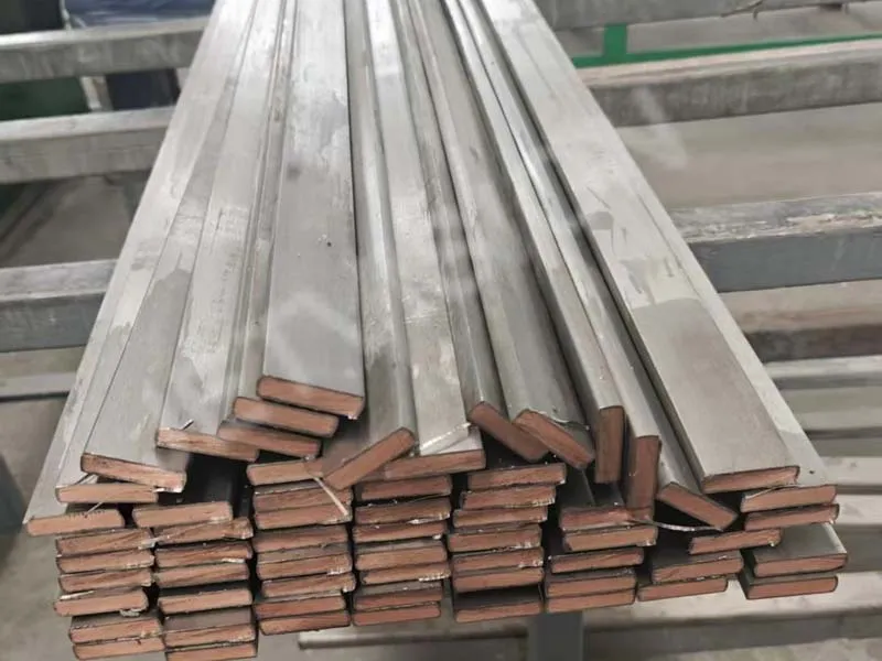 Titanium Clad Copper Flat Bar,Titanium Clad Copper Flat Bar,Ti Clad Cu Flat Bar,Titanium Copper Composite Bar,Titanium Clad Copper Busbar,Titanium Copper Bimetal Bar