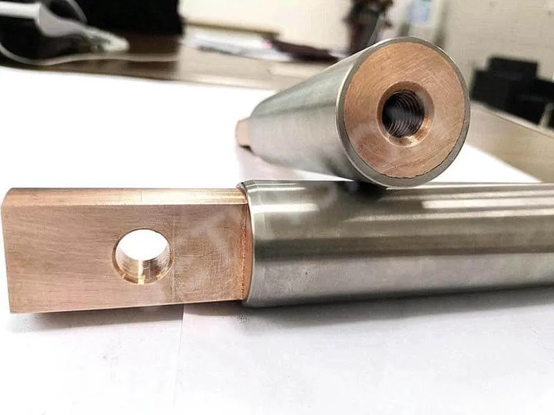 titanium copper supplier,Ti Cu bar manufacturer,custom bimetal rods,titanium copper OEM,Titanium Clad Copper Drill Rod supplier,titanium clad copper drill Bar manufacturer,titanium clad copper bar rod price list,titanium clad copper bar drilled supplier