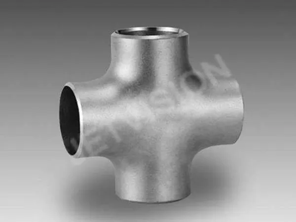 TItanium cross supplier,titanium cross,Cruz de titanio,titanium pipe cross,titanium cross fitting,ASTM B363 titanium cross,Croix en titane,titanium butt weld cross