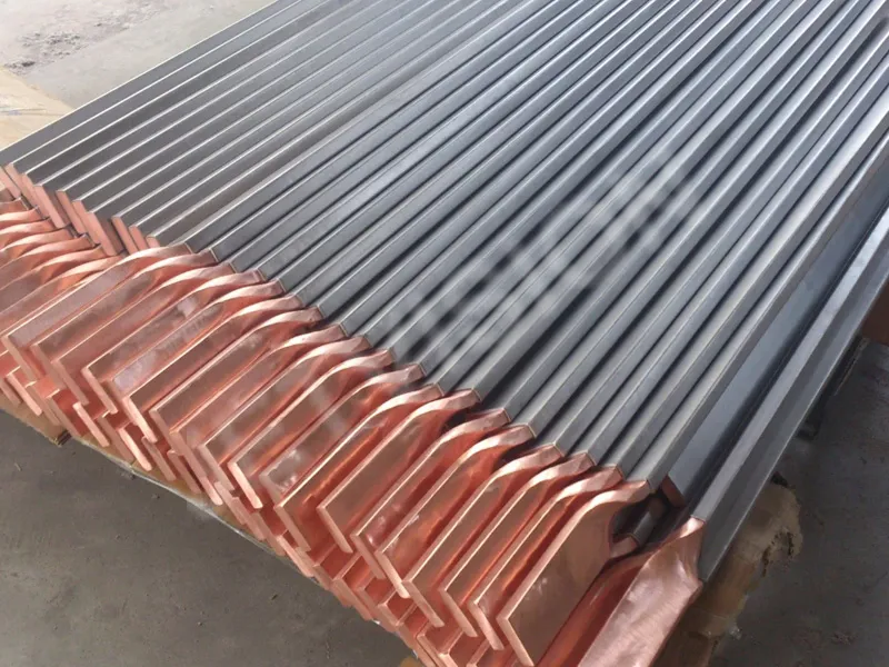 Titanium Copper Clad Bending Punching Busbar,Barra colectora de cobre revestida de titanio con doblado y perforación,Bending Titanium Copper Clad Busbar,Punching Titanium Copper Busbar