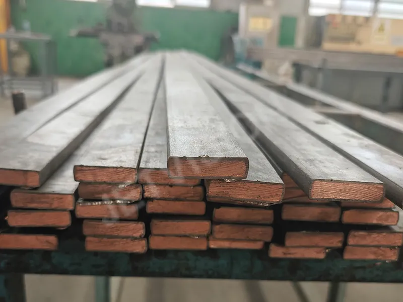 Titanium Clad Copper Busbar supplier,Titanium Clad Copper Busbar,Barra colectora de cobre revestida de titanio,Медная шина с титановым покрытием,Ti Clad Copper Busbar,Copper Busbar Clad with Titanium