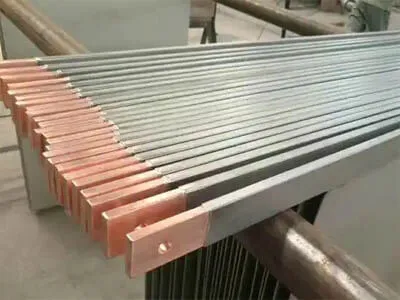 titanium clad copper,Titanium Clad Copper Busbar supplier,Titanium Clad Copper Busbar,Barra colectora de cobre revestida de titanio,Медная шина с титановым покрытием,Ti Clad Copper Busbar,Copper Busbar Clad with Titanium