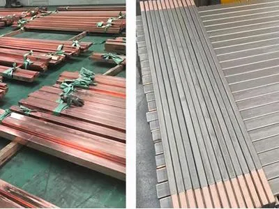 Titanium Clad Copper vs Pure Copper,Titanium Clad Copper Busbar,Titanium Copper Composite,Titanium Clad Copper for Electrochemical Applications,Titanium Copper Busbar,Electrochemical Equipment Materials,Electroplating Busbar