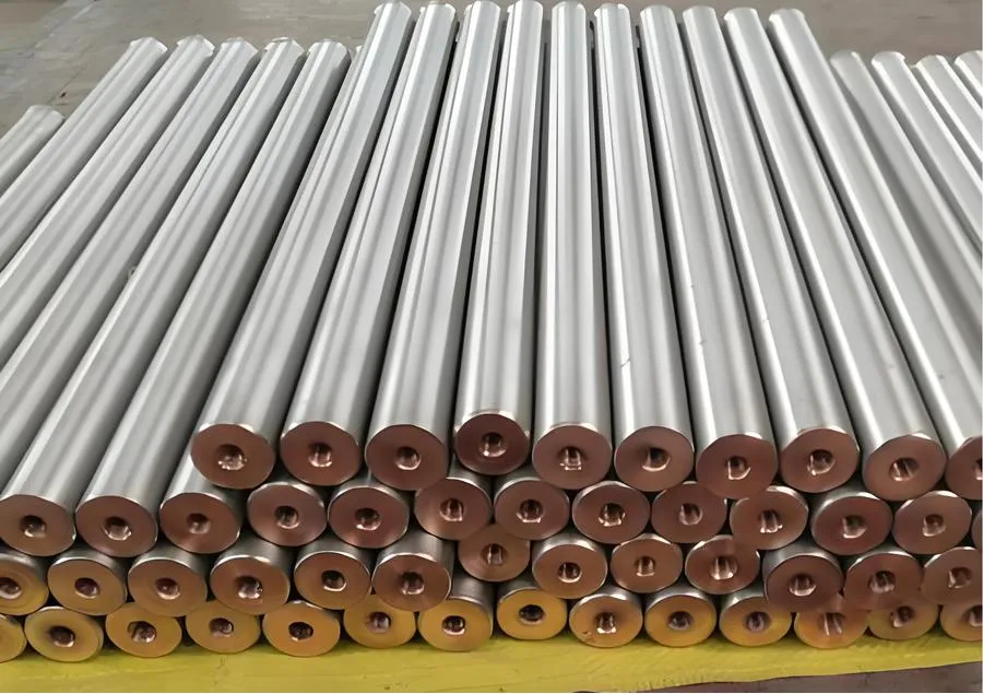 titanium clad copper,titanium clad copper busbar,titanium copper clad bar,titanium clad conductive bar,copper electrowinning,copper electrorefining,copper smelting,titanium clad copper manufacturer,Ti Cu composite bar