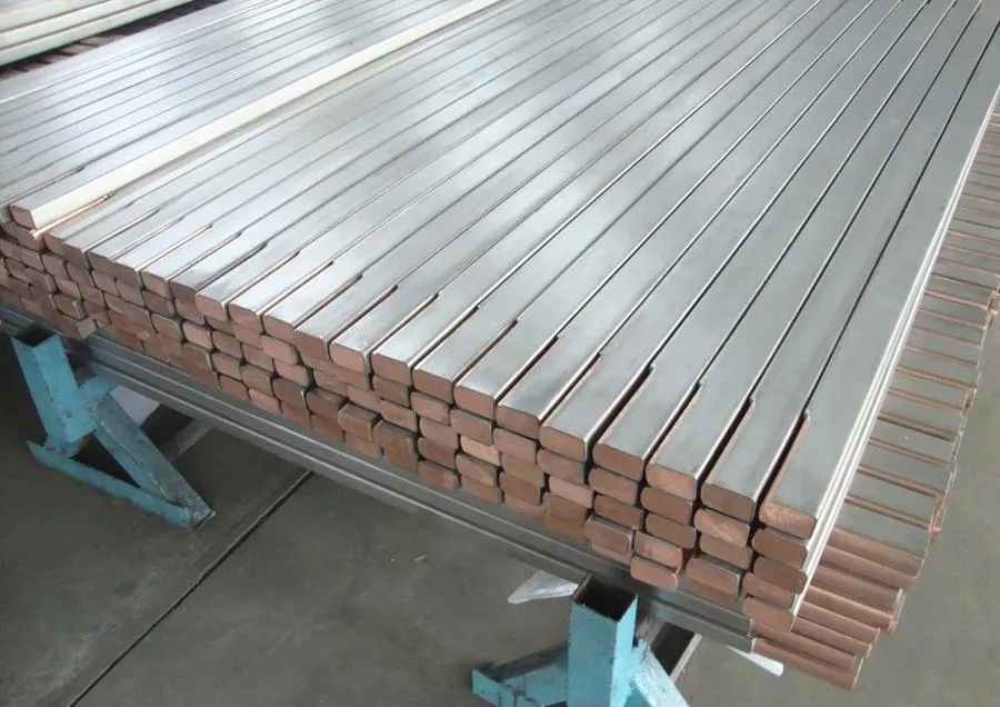 titanium clad copper,titanium clad copper supplier,titanium clad copper flat bar,titanium clad copper bar,Titanium clad Copper welding formed busbar titanium,titanium parts copper cladbar welding