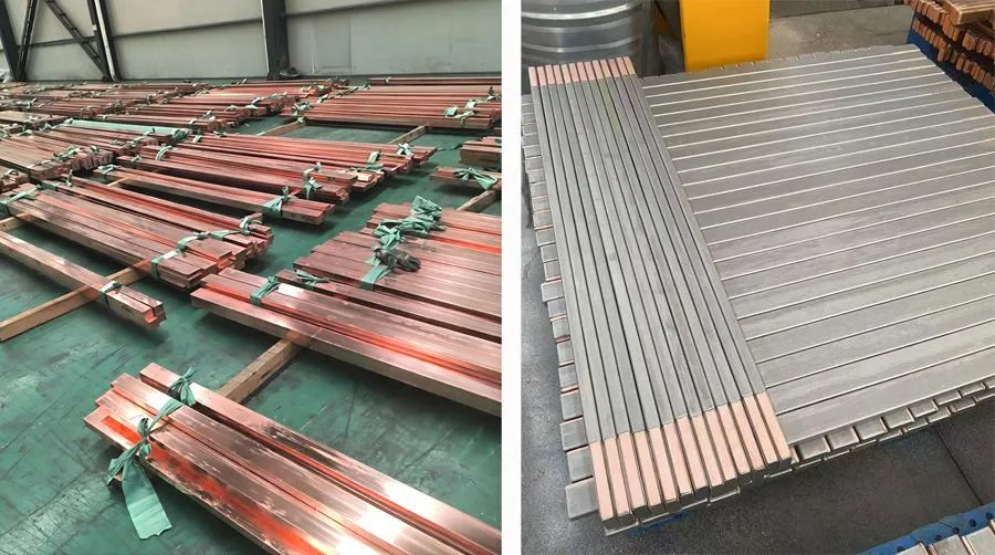 Titanium Clad Copper vs Pure Copper,Titanium Clad Copper Busbar,Titanium Copper Composite,Titanium Clad Copper for Electrochemical Applications,Titanium Copper Busbar,Electrochemical Equipment Materials,Electroplating Busbar