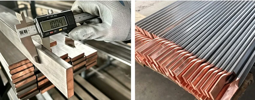 titanium clad copper,titanium clad copper busbar,Ti-Cu,titanium copper clad,titanium clad copper bar,titanium clad copper flat bar,titanium clad copper components,titanium clad copper supplier,custom titanium clad copper