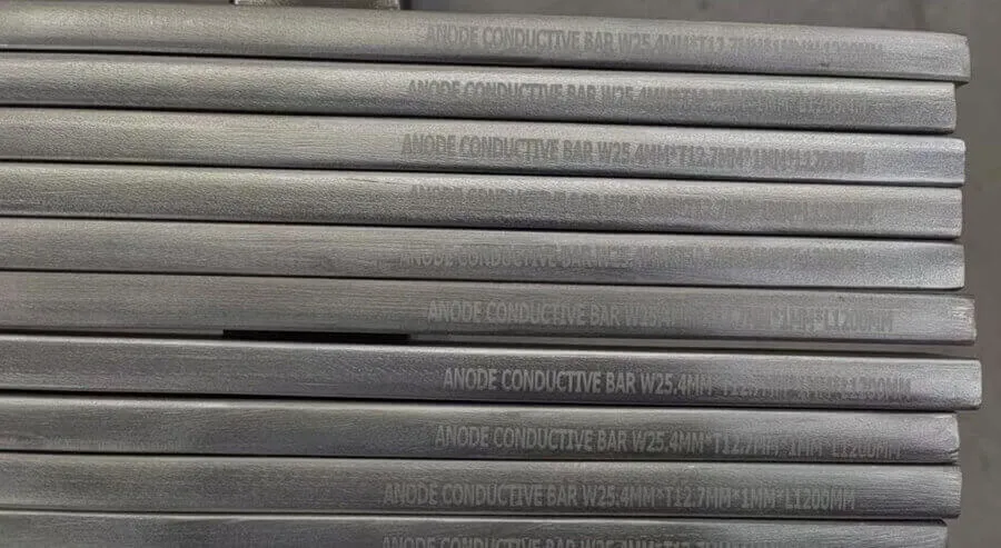 Titanium clad copper busbar,Titanium Clad Copper Flat Bars,Custom Titanium Clad Copper Bars,Titanium Copper Flat Bar,Anode Conductive Bar,GR2 Titanium Clad Copper